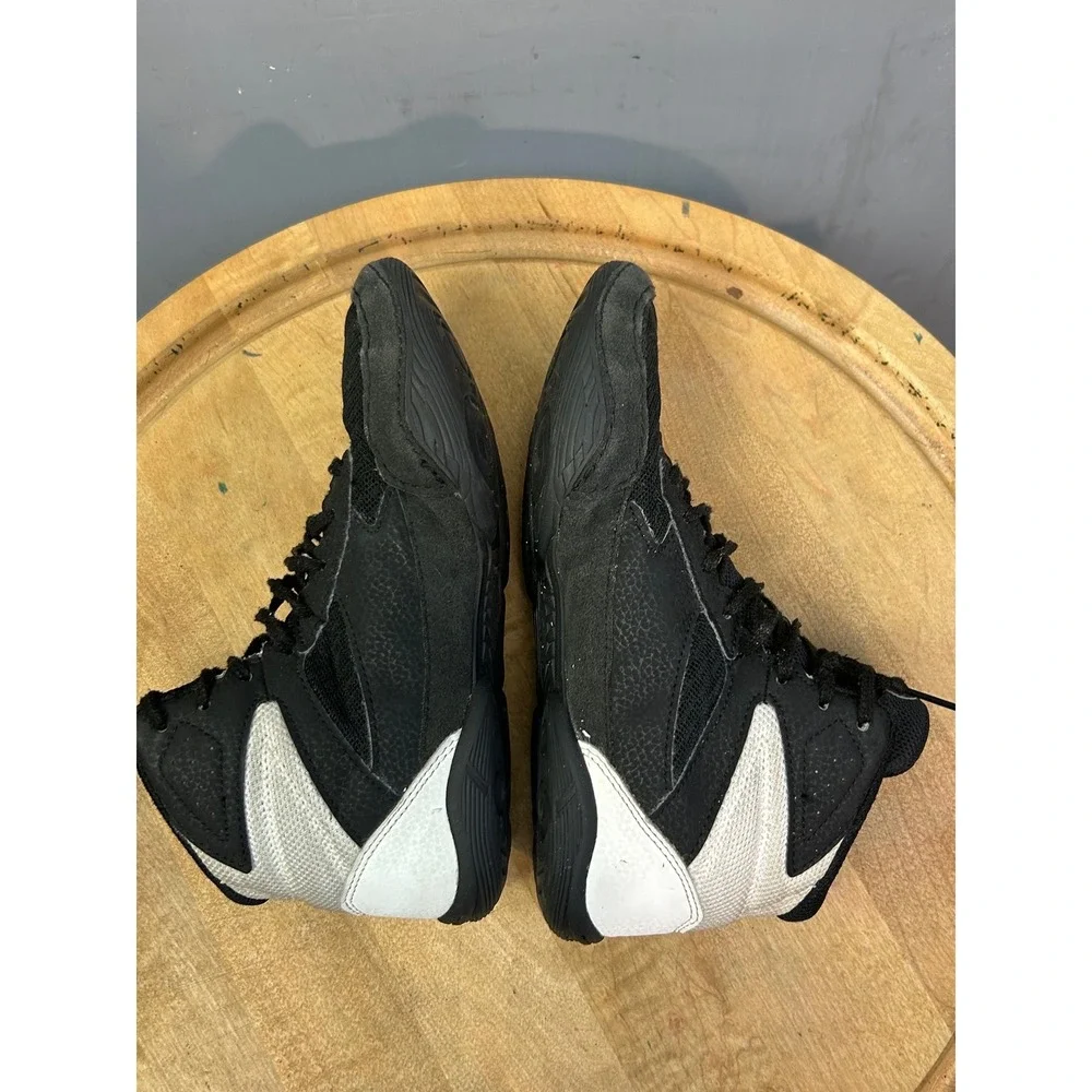 Asics‎ Wrestling Shoes Boys 5 Black Matflex 6 High Top Sneakers 1084A007